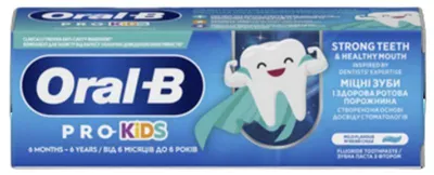 Immagine prodotto di Oral-B Dentifricio Pro Kids 0-6 anni 50 ml