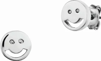 Produktbild von cai Ohrstecker 925/- Sterling Silber 0,7cm weiß Zirkonia weiß 135210078