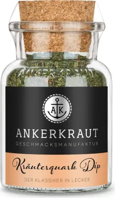 Produktbild von Kräuterquark Dip, 55g im Korkenglas