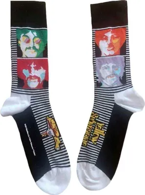 Immagine prodotto di The Beatles Yellow Submarine Sea of Science Faces Colore Nero 40-45 Calzini