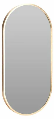 Produktbild von HOWHOMELY | Hängespiegel - Dekospiegel - 30 x 60 cm - gold - Wandspiegel - oval - mit Rahmen