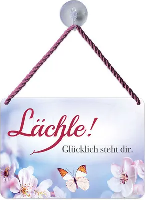 Produktbild von Kulthänger Blechschild Lächle, KH 189