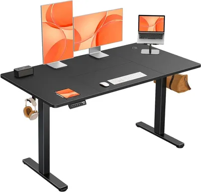 Produktbild von Elektrischer Steh-Sitz-Schreibtisch - Verstellbarer Schreibtisch - Steh-Sitz-Schreibtisch - Ergonomischer Schreibtisch - Klappbarer Schreibtisch