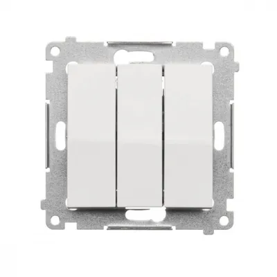 Obrázok produktu pre Kontakt-Simon DP31.01/11, Tlačidlový spínač, Plast, Biela, IP20, 250 V, 10 A