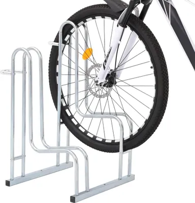 Obrázok produktu pre vidaXL Stojan na bicykle pre 2 bicykle Voľne stojaci Pozinkovaná oceľ