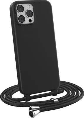 Produktbild von Handykette für Apple iPhone 13 Pro Max - Handyhülle mit Schnur Cover in Schwarz