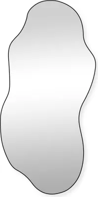 Produktbild von SensaHome Luciano Wandspiegel – Organischer Spiegel – Asymmetrisches Design – 120 x 60 cm – Schwarz