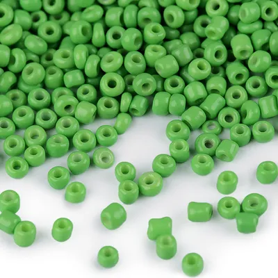 50g Rocailles Glasperlen 2mm pastellgrün
