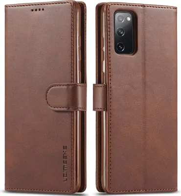 Produktbild von Samsung Galaxy M52 5G Hülle, Klapphüllen Brieftasche Leder Magnetverschluss Ständer Schutzhülle für Galaxy M52 5G Braun