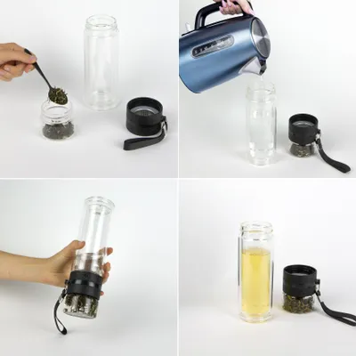 Produktbild von Doppelwandige Flasche mit Infusionsfach