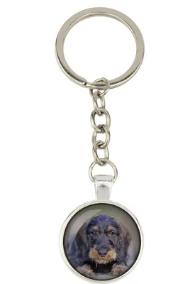 Image de Teckel à poil dur - porte-clés avec votre photo, décoration pour clés, pendentif pour sac à main de la marque Art-Dog