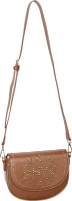 Produktbild von HV POLO Handtasche Mini Argentina cognac mit goldenen Perlen, Größe:onesize