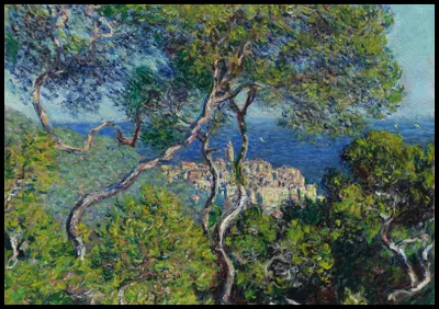Produktbild von Plakat 100x70cm Bordighera, Monet Vintage für das Wohnzimmer