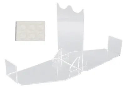 Immagine prodotto di Espositore per spada laser, supporto da tavolo in acrilico, rack, bacchetta magica, pugnale, espositore con base antiscivolo, trasparente