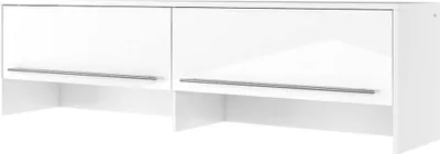 Produktbild von Furniture24 Aufsatz Concept PRO CP9 Schrank für Wandklappbetten Horizontal Weiß/Weiß Hochglanz