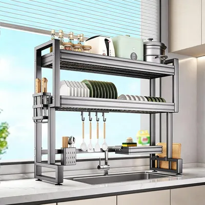 Productafbeelding van Multifunctioneel Afdruiprek van Roestvrij Staal voor Keuken