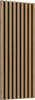 Immagine prodotto di Pannello a parete CELINE a lamelle Pannello acustico versione (corta) rovere wotan / nero opaco