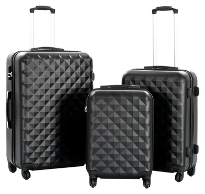 Produktbild von Hartschalen-Trolley-Set 3-teilig Schwarz ABS