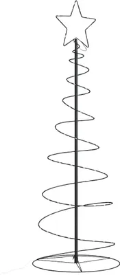 Image de Sapin de Noël à LED 100 LED blanc chaud 150 cm
