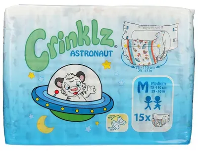 Produktbild von CRINKLZ Astronaut Windeln M 15St PZN 14216755