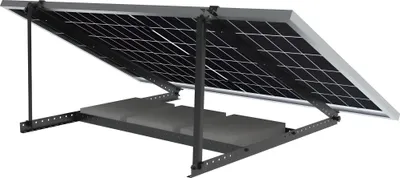Produktbild von Solarhalterung Triangel Schwarz Universal für Balkon, Flachaufständerung und Wandmontage. Für 30-35mm Module