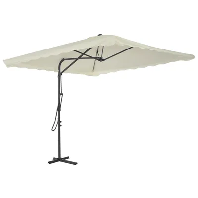 Immagine prodotto di Ombrellone da Esterni con Palo in Acciaio 250x250 cm Sabbia