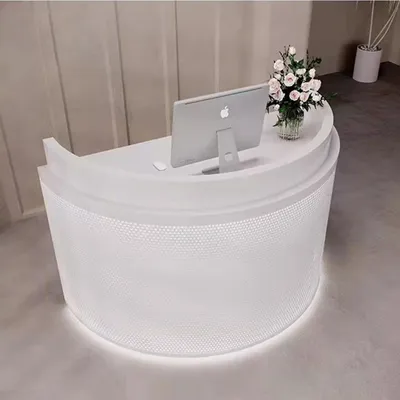 Produktbild von Geschäft Salon Empfangstisch Theke Tresen Kasse Weiß 180*60*100cm