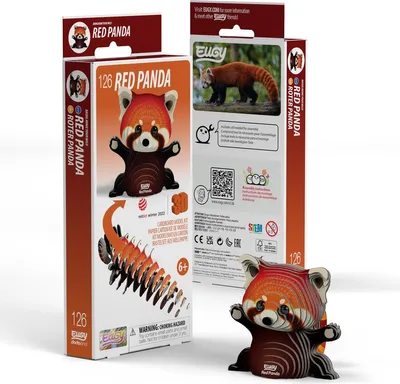 Imagen del producto de EUGY, kit de manualidades 3D, panda rojo