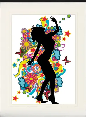 Produktbild von Schöne Frauen Gerahmtes Bild Mit Edlem Passepartout | Wand-Bilder | Im Bilderrahmen - Pop Art Mädchen I (80 x 60 cm)