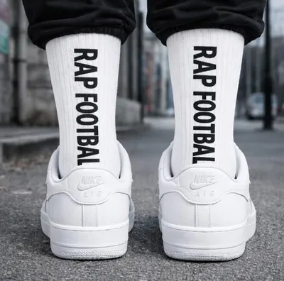 Image de Chaussettes Rap Football Basic Logo Socks White - 39–42