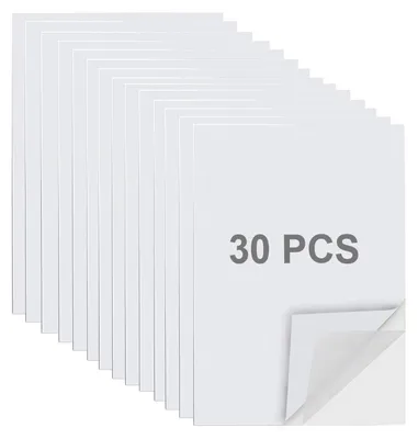 Obrázek produktu pro Omgoods - Samolepicí fólie oboustranná, 30 kusů - formát A4 (29 x 21 cm) - voděodolná - ochranná fólie na knihy - průhledná - fólie na knihy
