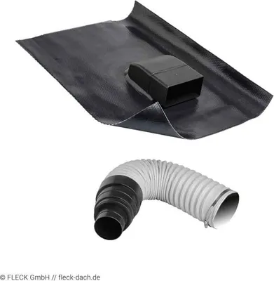 Produktbild von Solaranlagenlüfter ''Saniflex'' in schwarz DN100