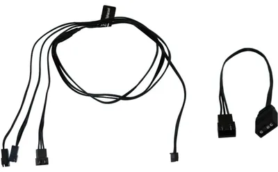 Produktbild von Alphacool 18602, 0,6 m, 3-polig, Gerade, Gerade, Schwarz, 18 g