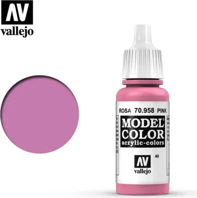 Produktbild von Vallejo 70.958, 17 ml, Pink, Matte, Flasche