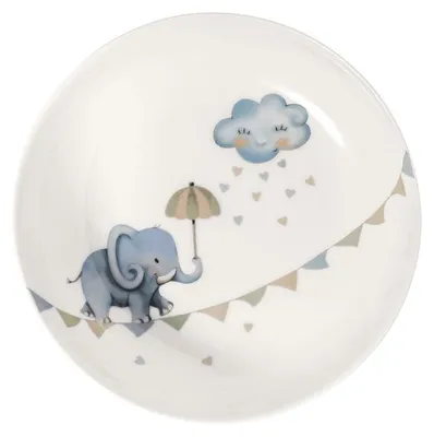 Obrázok produktu pre Villeroy & Boch Advantage sada 6 detských polievkových tanierov Walk like an Elephant Premium Porcelain blue 1486742752