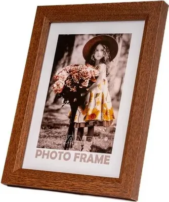 Obrázok produktu pre Drevený fotorámik Bevel 40x50 3 tmavohnedý