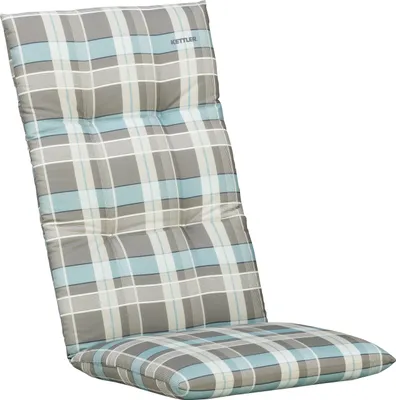 Produktbild von Kettler Sesselauflage ; Farbe: Grau / Türkis / Weiß ; Maße (LXB): 120 cm / 48 cm
