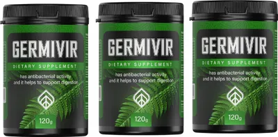 Image de 3x Germivir Premium - Complément alimentaire, naturel 120g