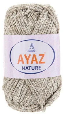 100g Strick-Garn Nature Strickwolle Häkelgarn Makramegarn, grau beige