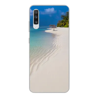 Produktbild von MuchoWow® Handyhülle Schutzhülle Hülle für Samsung Galaxy A70 Meer - Strand - Sommer Silikon Softcase Handy Hülle - Schutzhaube