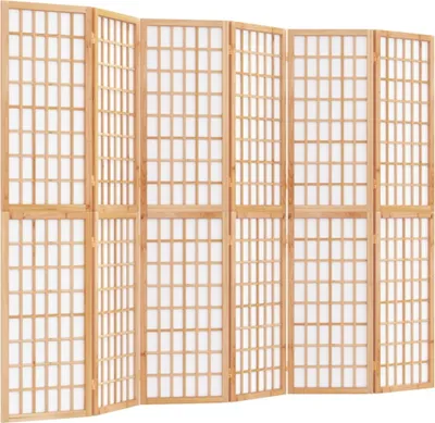 Image de vidaXL Paravent 6 pièces style japonais Pliable 240x170 cm