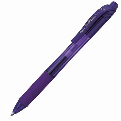 Obrázek produktu pro Pentel EnerGel X, Zacvakávací propiska s klipem, Fialová, Fialová, Plast, 0,7 mm, Pro praváky i leváky