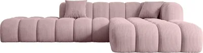Produktbild von ALTDECOR Ecksofa in L-Form OLEA-L2 - 289x176x71 cm Rosa - Corner Sofa Bett Eckcouch Couch Wohnlandschaft Cauchsofa