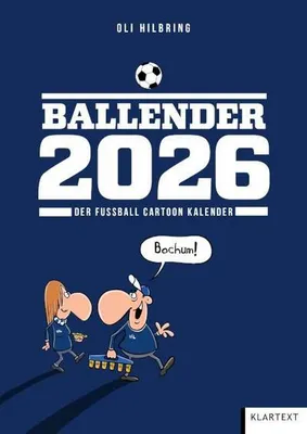 Produktbild von VfL Bochum Kalender Ballender 2026, 33 x 45 cm, mit Cartoons von Oli Hilbring