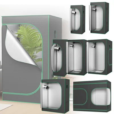 Zdjęcie produktu dla LZQ Namiot do uprawy roślin Szklarnia Szafka do uprawy warzyw Ogród Uprawa ziół Szafka do uprawy kwiatów w pomieszczeniach Małe pomidory Hydro Green, Rozmiar: 240 x 120 x 200 cm