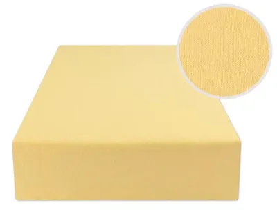 Produktbild von eStilex Jersey Spannbettlaken 120x200 cm Gelb mit Gummizug