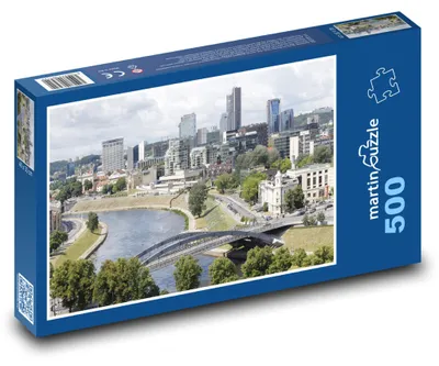 Obrázok produktu pre Puzzle 500 Panoráma Vilniusu pri Rieke - martinpuzzle