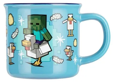 Produktbild von Minecraft Tasse  Chicken Jockey - Tasse mit Thermoeffekt multicolor Standard