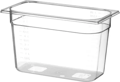 Image de HENDI Récipients Gastronorme 1/3, Profi Line, GN 1/3, 4L, Transparent, 325x176x(H)100mm