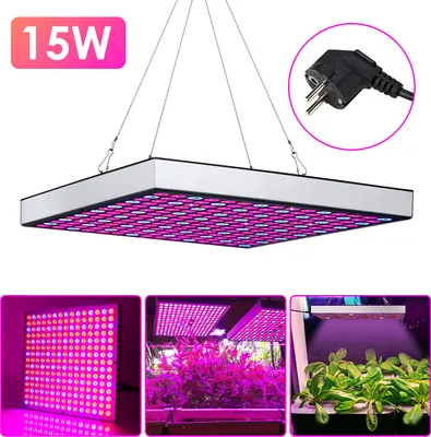 Immagine prodotto di Jopassy Lampada per piante 15W LED Luce per piante 225 LED Luce rossa blu Lampada per piante a spettro completo per piante da appartamento e fiori Accessori per giardini e serre